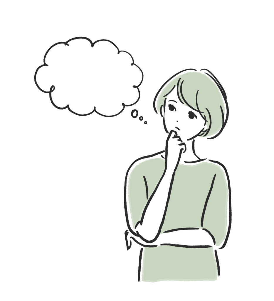 悩んでいる女性