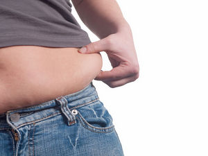 太ってしまったお腹のお肉