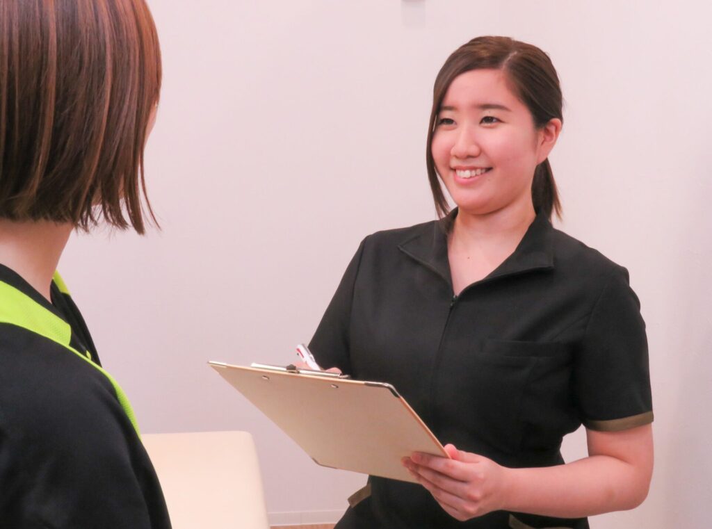 カウンセリングをしている様子